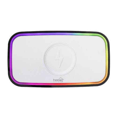 HOME LTCR06 multimédia lejátszó és ébresztőóra, 2x5 Watt, Qi telefontöltés, Bluetooth TWS, FM rádió, LED kijelző, beépített akkumulátor