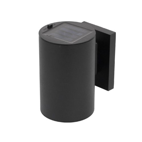 Home MX654 napelemes díszvilágítás, falilámpa, 1 db melegfehér LED, akkumulátor, fém és műanyag