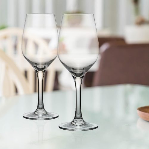 Törhetetlen talpas borospohár, 4db/csomag