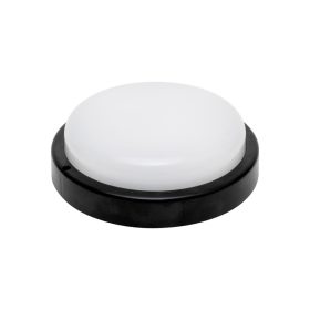   HOME RCC18LEDBK LED-es fali/mennyezeti lámpa, kör alakú, fekete, 18 W, 4000K, 1200 lumen, IP54, kül- és beltéri kivitel