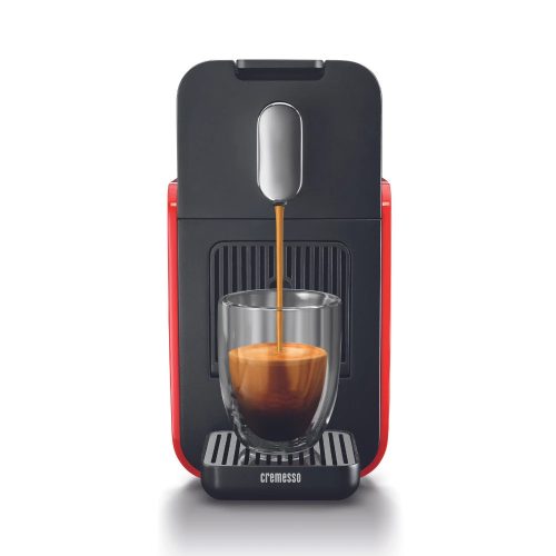 CREMESSO 10196302 Brava Glossy Red Kapszulás kávéfőző, 19 bar, 3 programozható gomb