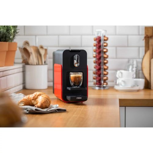 CREMESSO 10196302 Brava Glossy Red Kapszulás kávéfőző, 19 bar, 3 programozható gomb