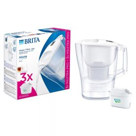   Brita BR1053054 Aluna vízszűrő kancsó, fehér, 3 db Maxtra Pro Pure Performance szűrőbetéttel
