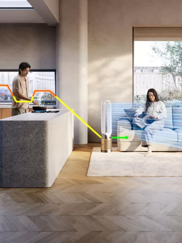 Dyson Purifier Cool PC2 De-Nox Légtisztító (White/Gold) (546519-01)