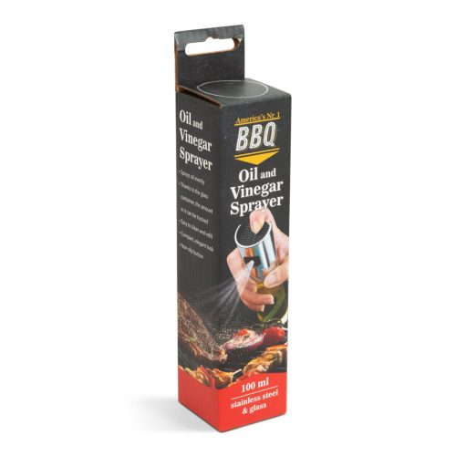BBQ 56287 Olaj és ecet permetező spray - rozsdamentes acél, üveg - 100 ml