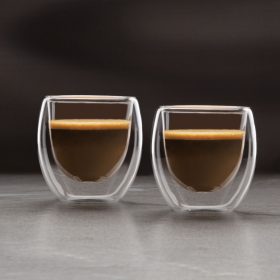   Vog&Arths 57176H Duplafalú üveg csésze - 80 ml - 2 db / csomag