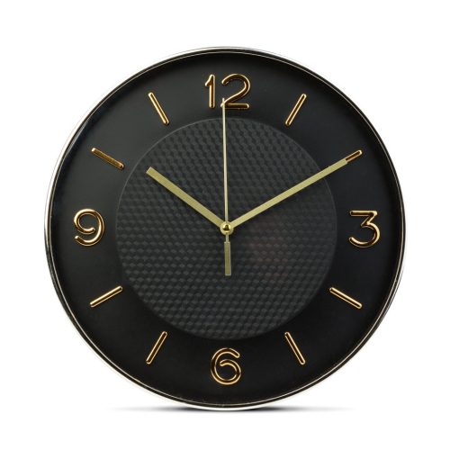 Family 57336B Falióra - 25 cm - műanyag, üveg - 1 x AA - fekete