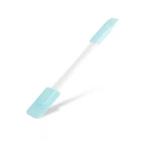   Family 57528A Szilikon spatula - világoskék, kétoldalú - 24,5 x 4,5 cm