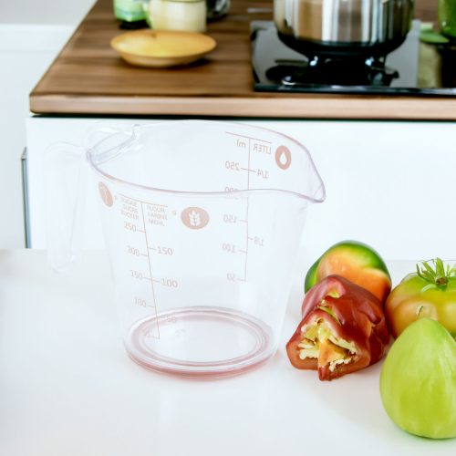 Bewello 57552P Mérőpohár - 250 ml - műanyag - 14 x 7,7 x 8,8 cm