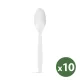 Többször használatos bioműanyag kanál készlet - 10 db / csomag 57591C