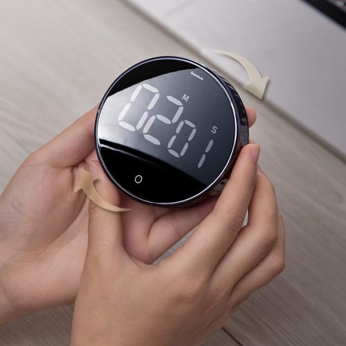 Baseus otthon, Heyo forgatható visszaszámláló időzítő óra, fekete (ACDJS-01)