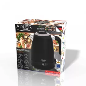  Adler AD1295B Vízforraló LCD kijelzővel és hőmérsékletszabályzóval, 1,7L