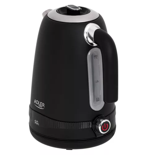 Adler AD1295B Vízforraló LCD kijelzővel és hőmérsékletszabályzóval, 1,7L