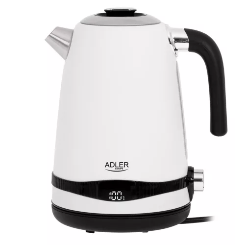 Adler AD1295W Vízforraló LCD kijelzővel és hőmérsékletszabályzóval, 1,7L