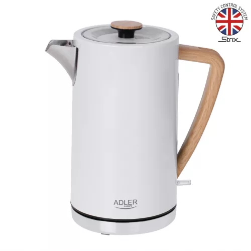 Adler AD1347W fehér vízforraló fém 1,7 L
