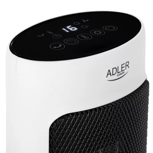 Adler AD7738 Kerámia torony hősugárzó , LED + időzítő