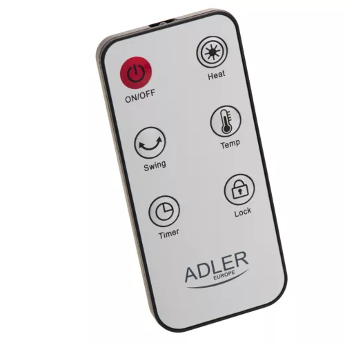 Adler AD7738 Kerámia torony hősugárzó , LED + időzítő
