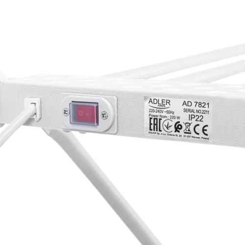 Adler AD 7821 Összecsukható elektromos ruhaszárító állvány