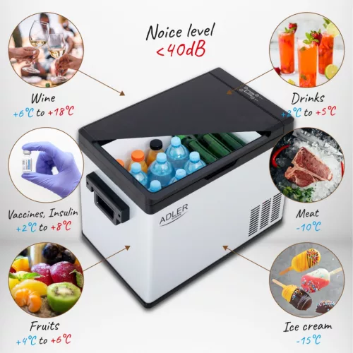 Adler AD8081 Kompresszoros utazó hűtő 40L