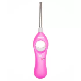   Girmi  AG21 újratölthető gázgyújtó, állítható láng, biztonsági zár, környezetbarát, konyhába, grillhez és kandallóhoz. Rózsaszín (AG2100-02)