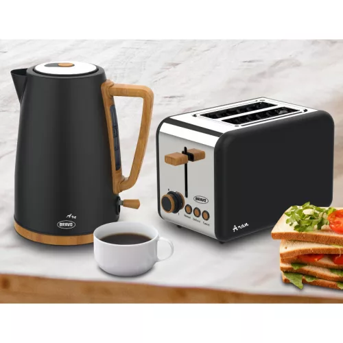 Bravo Ara B-4936 fekete Elektromos vízforraló 1,7L, 2200W