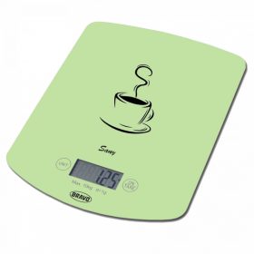   Bravo Sany B-5112 Digitális konyhai mérleg, zöld szín, 10kg