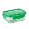 Benetton BE-0701-MT 3 részes boroszilikát üveg ételtároló dobozok fedővel, 300, 570, 1180 ml