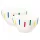 Benetton BE-0859 2 db reggeliző tál, Rainbow Collection 500 ml