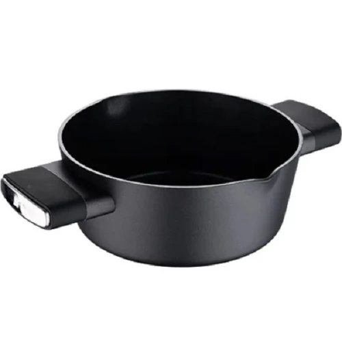 Bergner BG-35912 Ion Plus lábas fedővel 28 cm, 5,5L  fekete