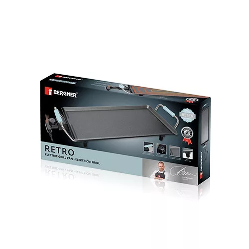 Bergner BG-50014-BL Retro elektromos grill