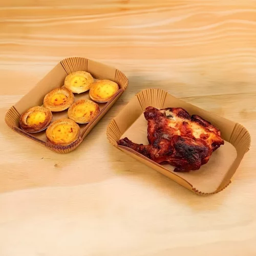 Bewello BW1020E Air fryer sütőpapír - olaj nélküli sütőhöz - téglalap - 14 x 22 cm - 50 db / csomag