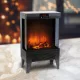 Bewello BW2105 Elektromos kandalló - 180° - hősugárzó + LED - 37 x 22 x 56 cm