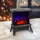 Bewello BW2106 Elektromos kandalló - 180° - hősugárzó + LED - 36 x 21,5 x 36 cm