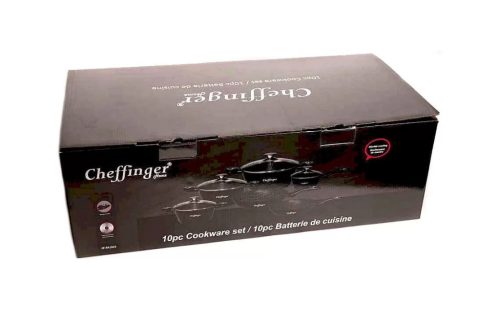 Cheffinger CF-FA-1020 10 részes edénykészlet márványozott belsővel