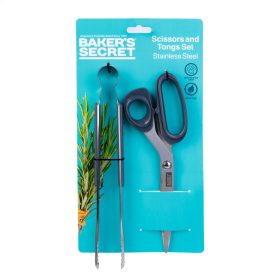   Baker's Secret DA00972 Baker's Secret - rozsdamentes fogó & olló szett