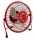 Esperanza Yugo asztali USB ventilátor, 6 col, piros