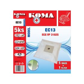   KOMA EC 13 Microfilteres porszívó porzsák 5db/cs. + 1 db. filter