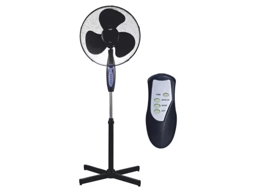 Well FAN-STAND-FREEZE-WL álló ventilátor fekete, 43 cm, 45W