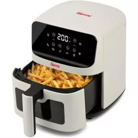   Girmi FG27 Ecofrit Lite forrólevegős sütő – 4.2 liter, 8 program, digitális kijelző, állítható hőmérséklet, Homok-bézs szín (FG2701)