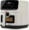 Girmi FG27 Ecofrit Lite forrólevegős sütő – 4.2 liter, 8 program, digitális kijelző, állítható hőmérséklet, Homok-bézs szín (FG2701)