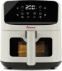 Girmi FG27 Ecofrit Lite forrólevegős sütő – 4.2 liter, 8 program, digitális kijelző, állítható hőmérséklet, Homok-bézs szín (FG2701)