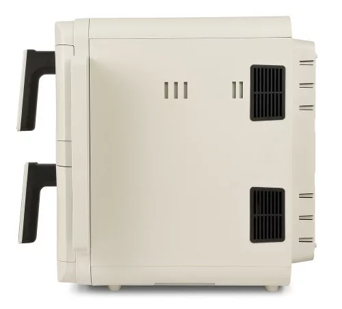 Girmi FG41 Ecofrit Dual kétzónás forrólevegős fritőz 9 literes (2x4.5 liter) kapacitással, Homok-bézs szín, SYNC és MATCH funkcióval (FG4101)