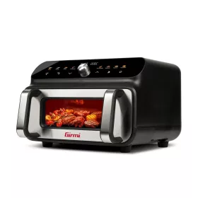   Girmi FG77 Ecofrit Grill – Forrólevegős Sütő, pizzasütő és Grillsütő, 10 literes, dupla fűtőszál - mindenre is!