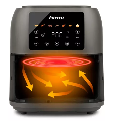 Girmi FG92 Forrólevegős sütővel Ecofrit Deep technológiával, 1700W, 8 literes, 60 perces időzítővel