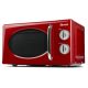 Girmi FM21 Mikrohullámú sütő piros színben, 20 literes, 30 perces időzítővel, 1150 W (teljesítmény), 800 W (grillteljesítmény)