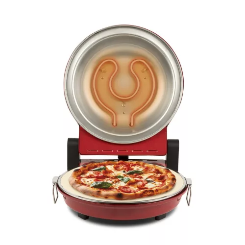 Girmi FP50 Forno Elettrico  házi pizza sütő piros színben, 4 perc alatt, 31cm-es pizza