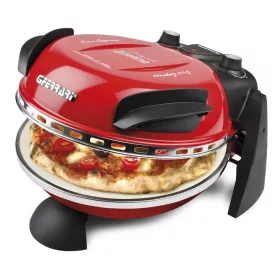   G3 Ferrari G10006 EVO Forno Pizza Delizia Red, eredeti piros színű olasz házi pizza sütő, 5 perc alatt, 400 fokon, 31cm-es pizza