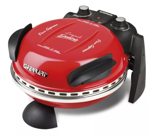 G3 Ferrari G10006 EVO Forno Pizza Delizia Red, eredeti piros színű olasz házi pizza sütő, 5 perc alatt, 400 fokon, 31cm-es pizza