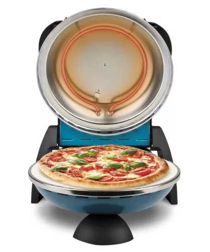G3 Ferrari G10006 Forno Pizza Delizia Blue, eredeti kék színű olasz házi pizza sütő, 5 perc alatt, 400 fokon, 31cm-es pizza