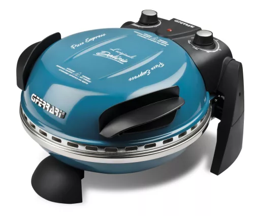 G3 Ferrari G10006 Forno Pizza Delizia Blue, eredeti kék színű olasz házi pizza sütő, 5 perc alatt, 400 fokon, 31cm-es pizza